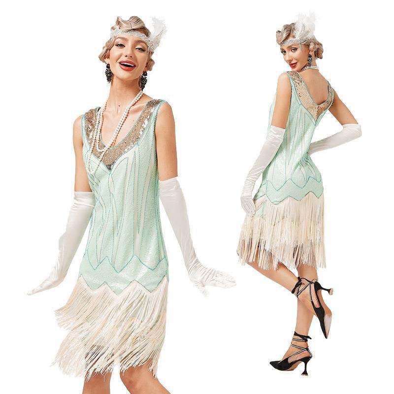 Vintage 1920s Flapper Dress Costume
