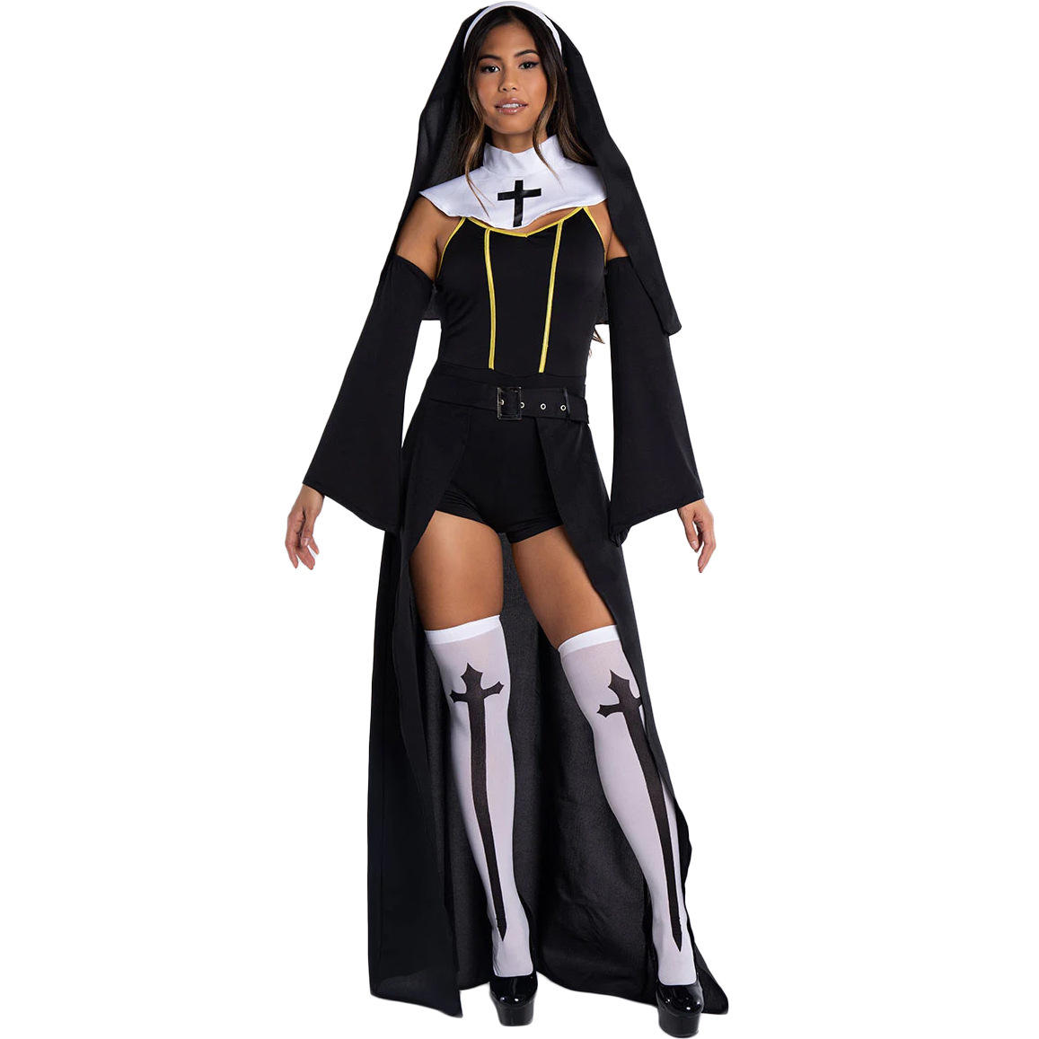 Sexy Halloween Nun Cosplay Costume