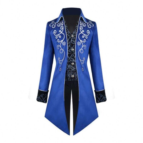 Men's Medieval Tailcoat Jacket - Image 4