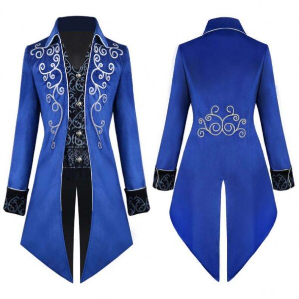 Men's Medieval Tailcoat Jacket - Image 5