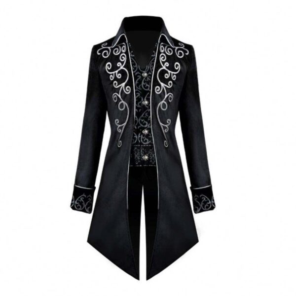 Men's Medieval Tailcoat Jacket - Image 2