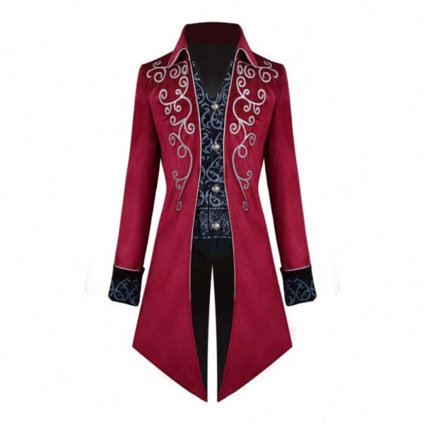Men's Medieval Tailcoat Jacket - Image 3
