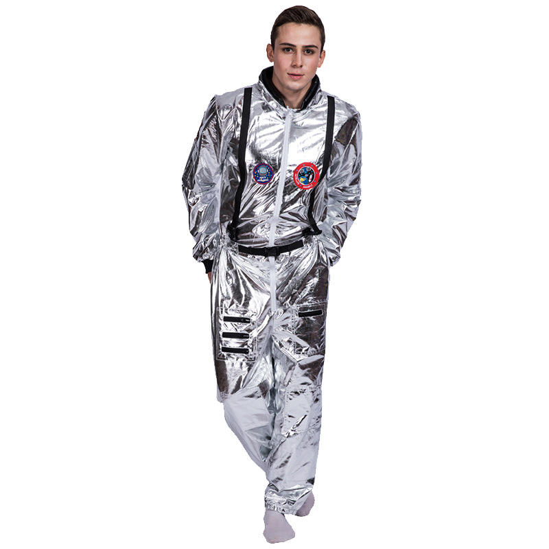 Space Alien Astronaut Men Costume