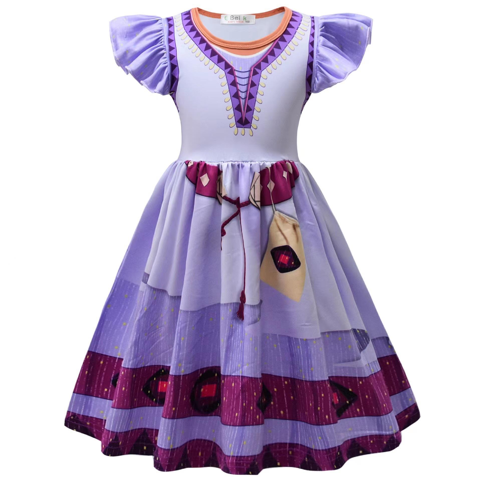 Kid Movie Wish Princess Dahlia Asha Costume