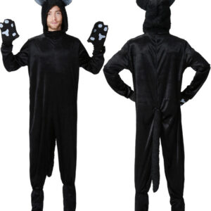Man Cute Black Cat Costume - XL