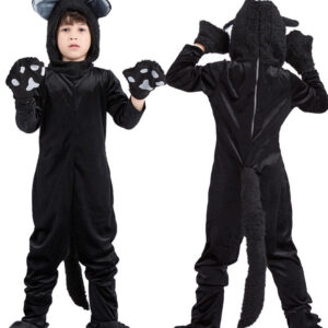Kid Cute Black Cat Costume