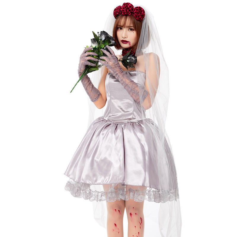 Women Ghosts Zombie Bloody Cosplay Costume