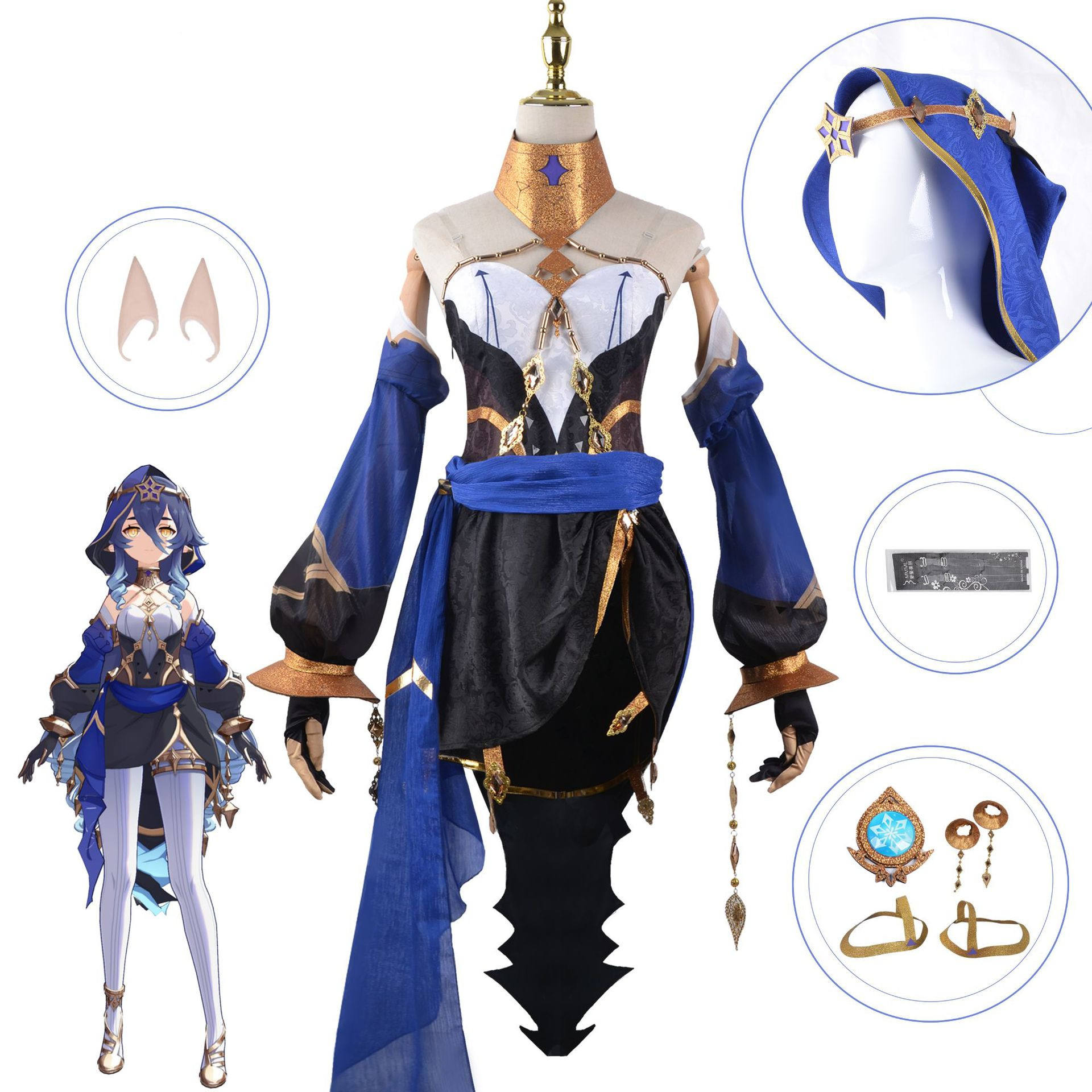 Anime Game Genshin Impact Layala Cosplay Costume