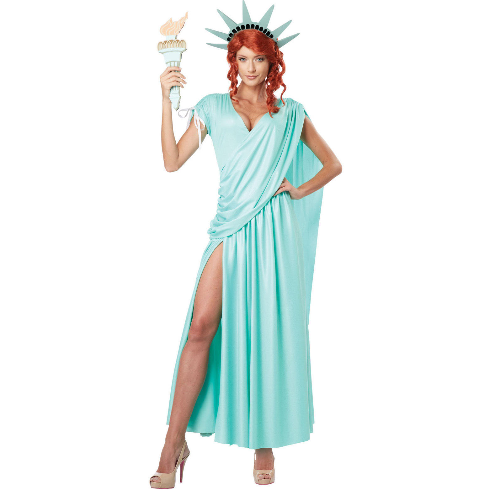 Light Blue American Statue of Liberty Costume