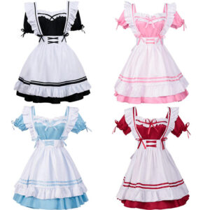 Women Lovely Maid Cosplay Costume