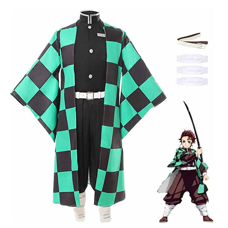 Anime Demon Slayer Kamado Tanjirou Costume