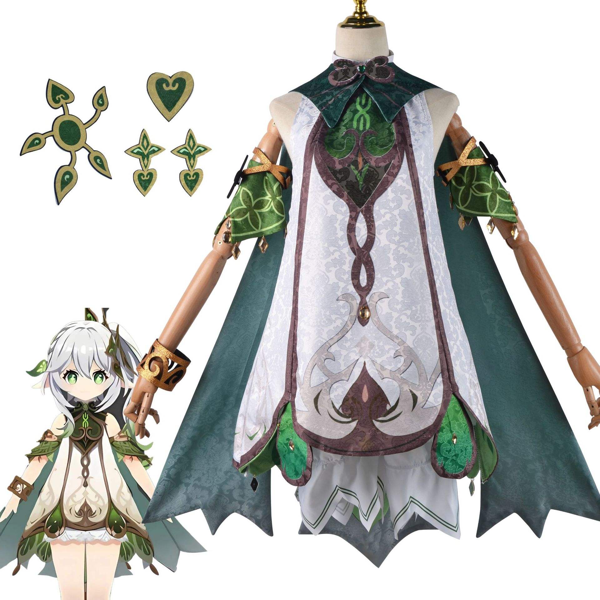 Anime Game Genshin Impact Nahida Cosplay Costume