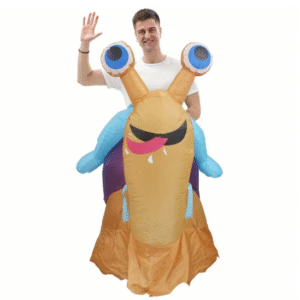 Giant Yellow Riding Snail Blow-up Costume