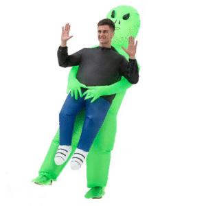 Adult Deap Space Green Alien Blow-up Suit