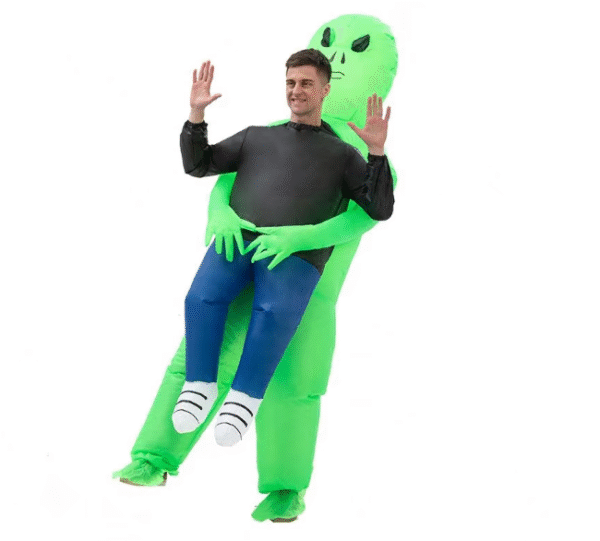 Adult Deap Space Green Alien Blow-up Suit