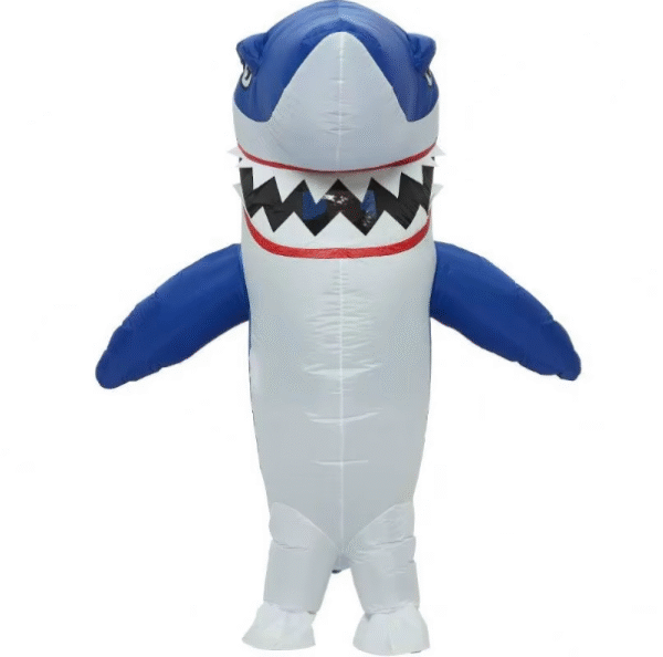 Inflatable Blue Shark Blow-up Costume