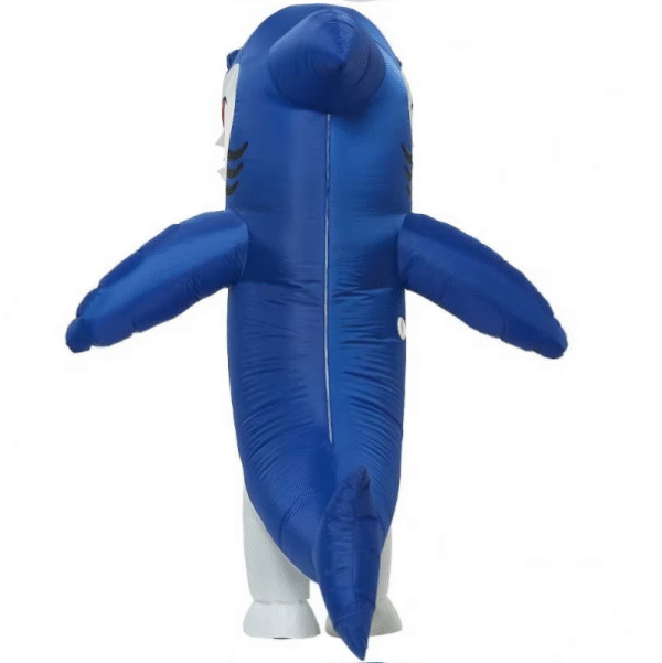 Inflatable Blue Shark Blow-up Costume - Image 2