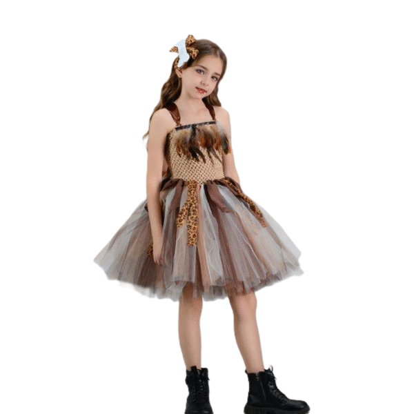 Girls Jungle Savage Tutu Dress