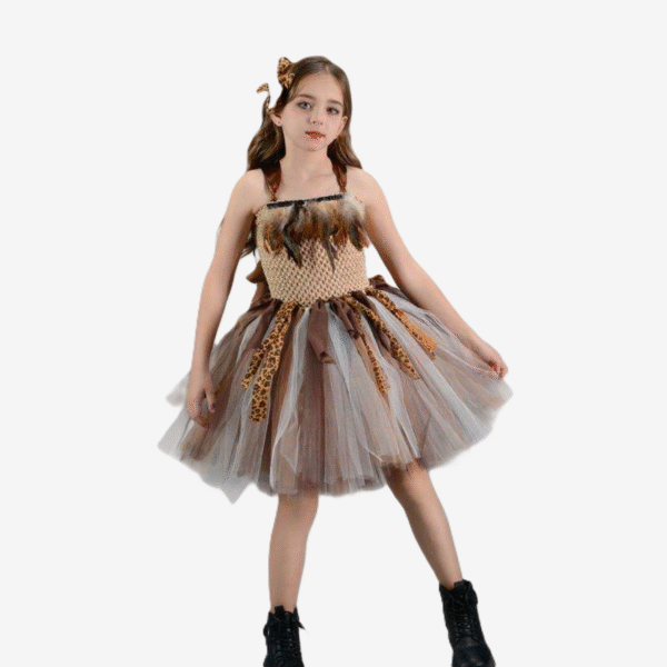 Girls Jungle Savage Tutu Dress - Image 5