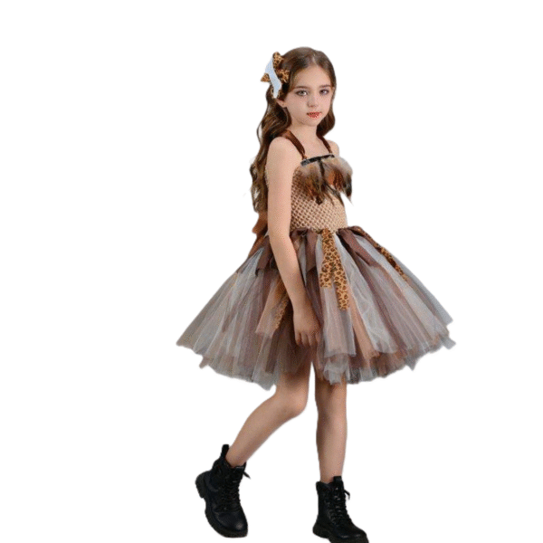 Girls Jungle Savage Tutu Dress - Image 3
