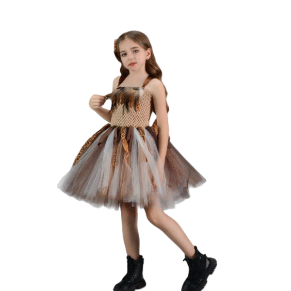 Girls Jungle Savage Tutu Dress - Image 4