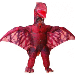 Red Pterosaur Dinosaur Blow-Up Suit