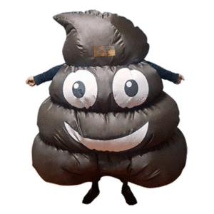 Inflatable Black Shit Suit