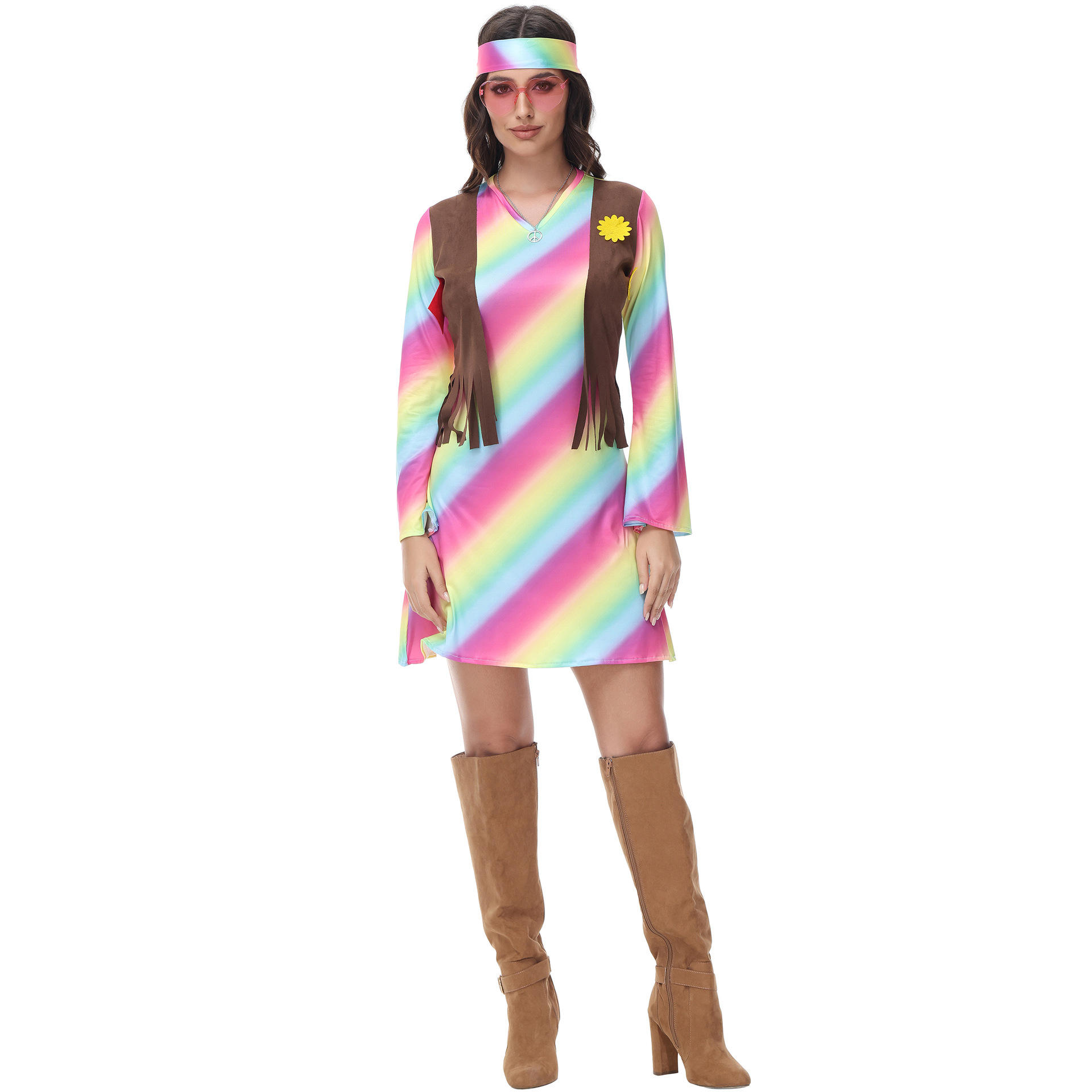 Vintage 60s 70s Hippie Performance Costume