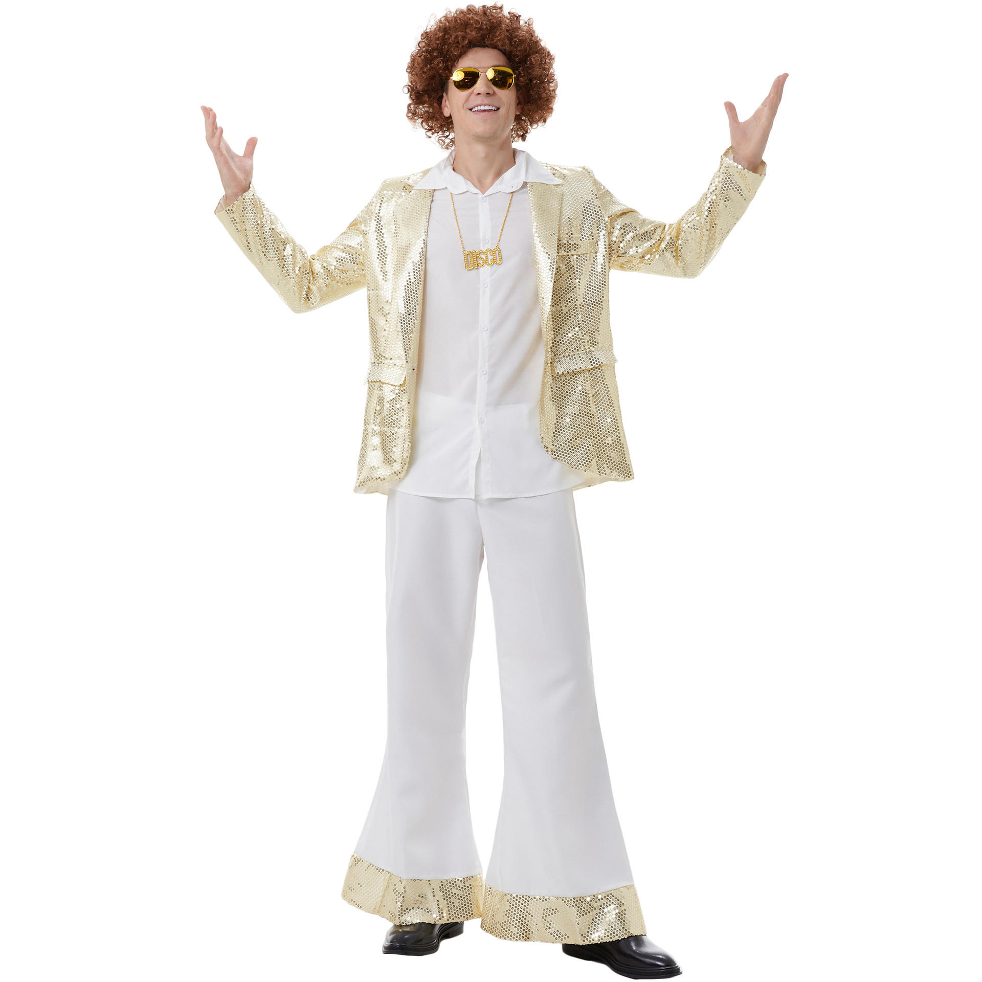 1970s 80's Hippies Men Cosplay Costume