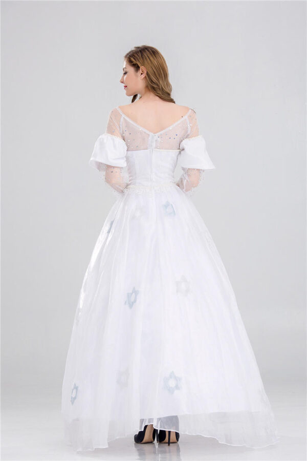 White Queen Alice Wonderland Costume - Image 4