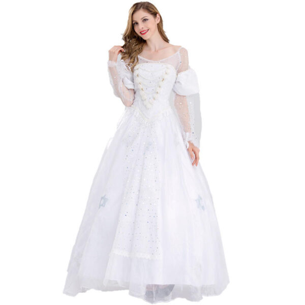White Queen Alice Wonderland Costume - Image 5