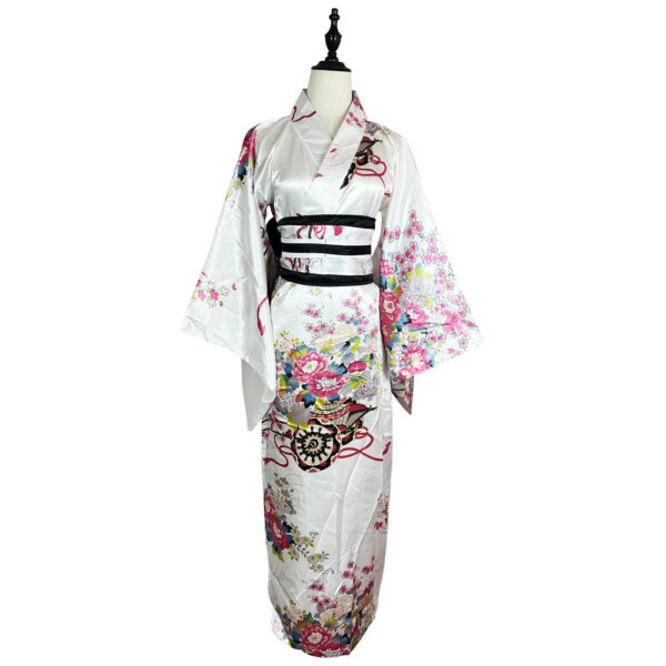 Japanese Style Traditional White Bathrobe Costume