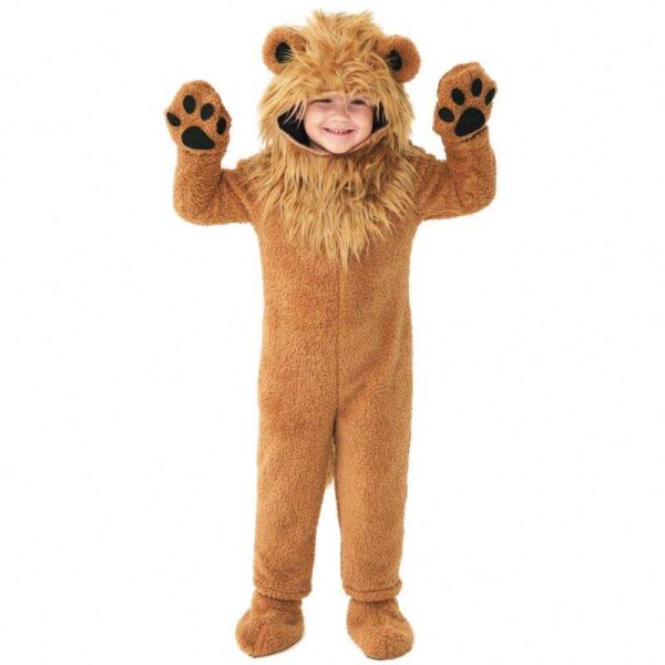 Cute Little Lion Fleece Jumpsuit