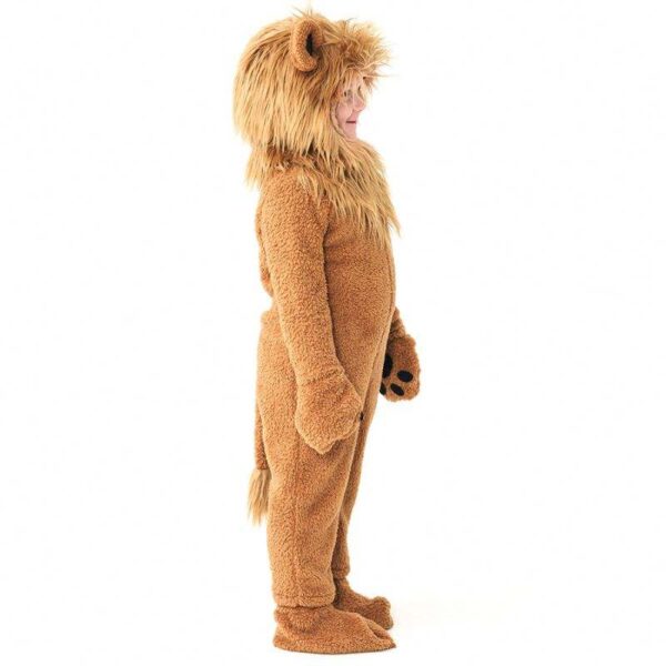 Cute Little Lion Fleece Jumpsuit - Image 3