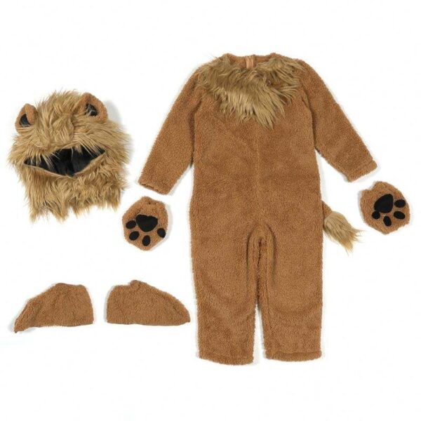 Cute Little Lion Fleece Jumpsuit - Image 4