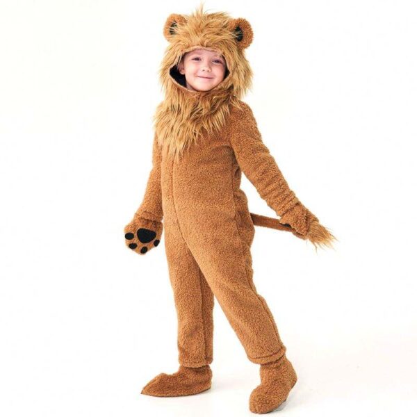Cute Little Lion Fleece Jumpsuit - Image 5