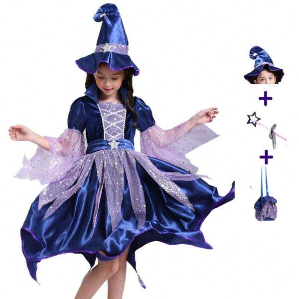 Halloween Girls Witch Costume - Image 2