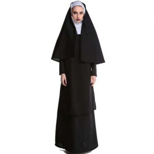 Maria Priest Nun Robes Cosplay Costume