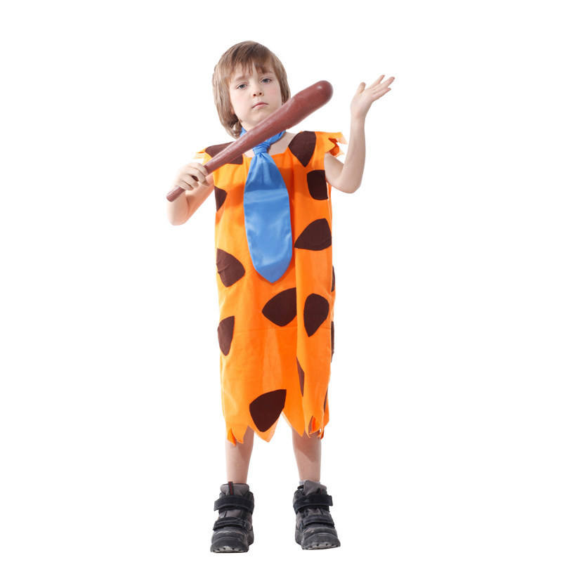 Kids Stone Age Primitive Cosplay Costume