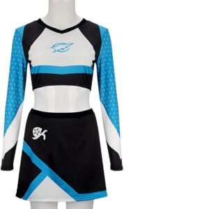 Girls Long Sleeve Cheerleading Uniform