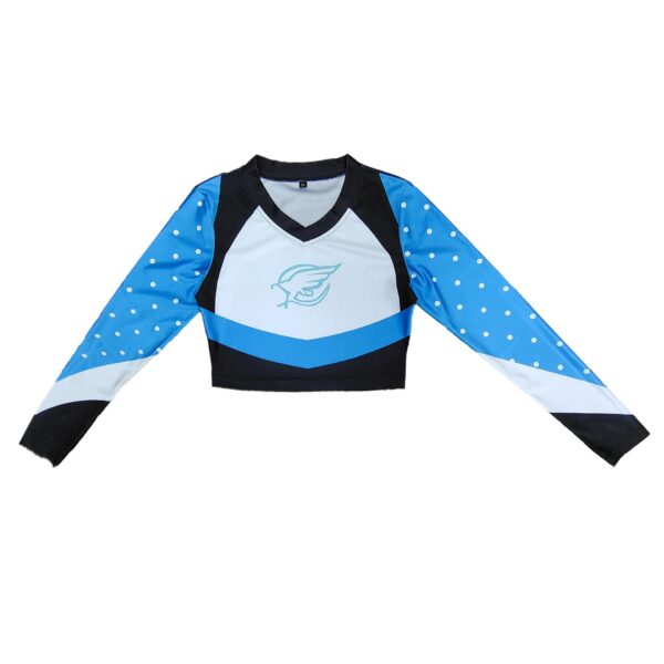 Girls Long Sleeve Cheerleading Uniform - Image 3