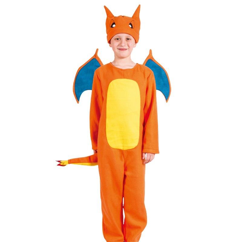 Fire Dragon Stage Kids Party School Costume