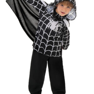 Boy Black Spider Cosplay Costume
