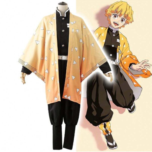 Anime Demon Slayer Agatsuma Zenitsu Costume - Image 2