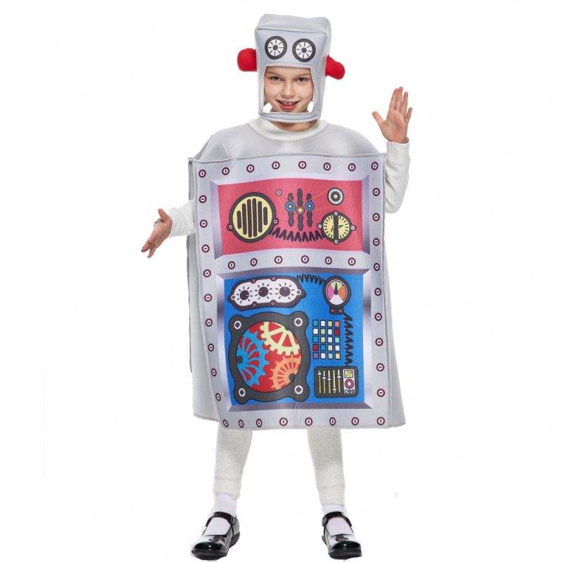 Kid's Halloween Sponge Robot Costume