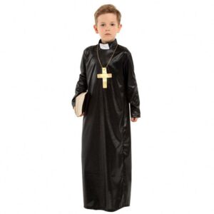 Boy Black Priest Costume