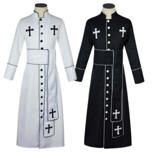 Roman Clergy Pastor Cosplay Costume