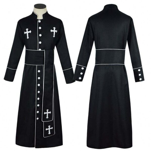 Roman Clergy Pastor Cosplay Costume - Image 3
