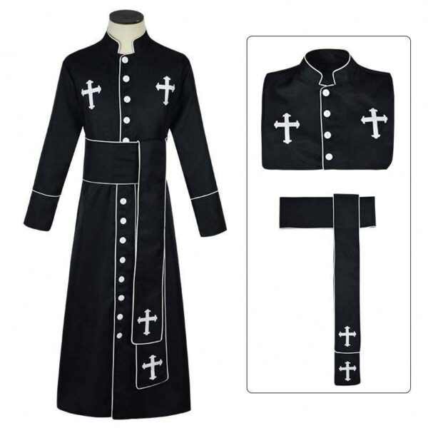 Roman Clergy Pastor Cosplay Costume - Image 4