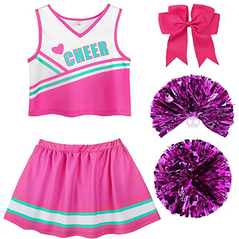 Girls Sweet Cheerleading Performance Costume